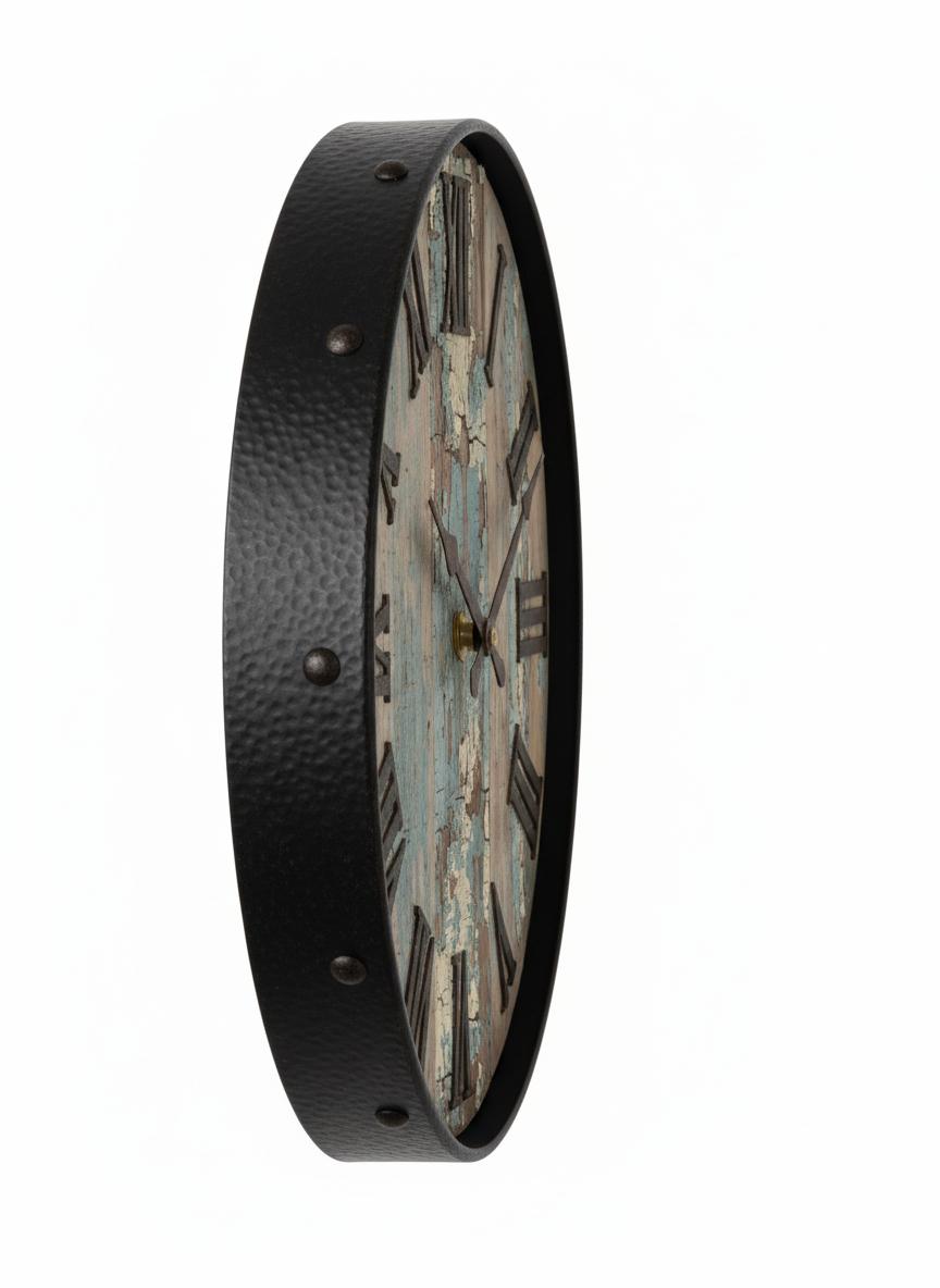 Rustic Round Clock