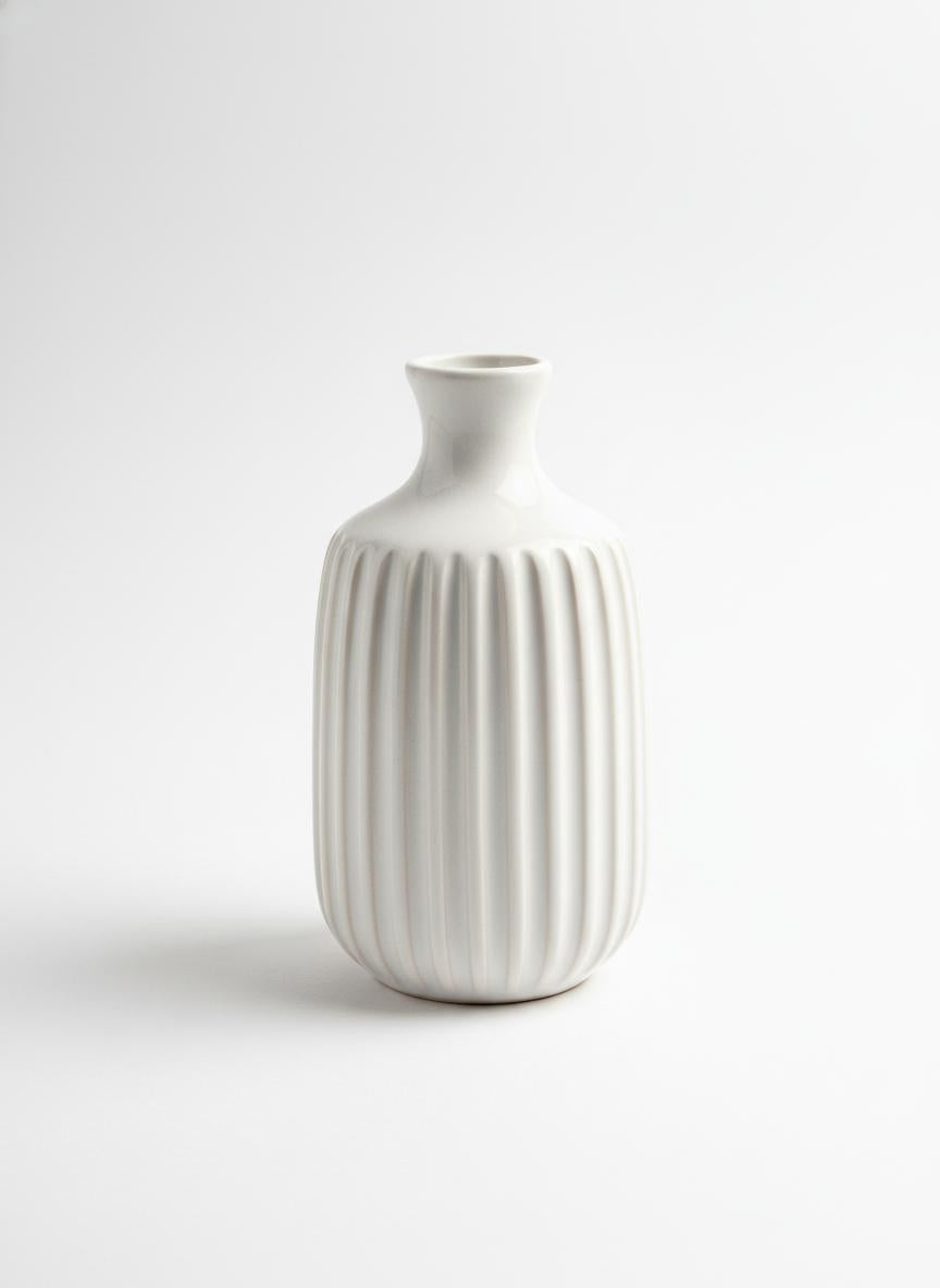 Ribbed Bud Vase